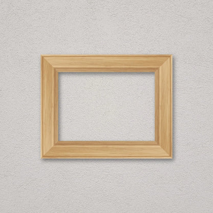 La cornice grezza 13×18 cm a parete di traverso: la cornice pronta per la tua immagine