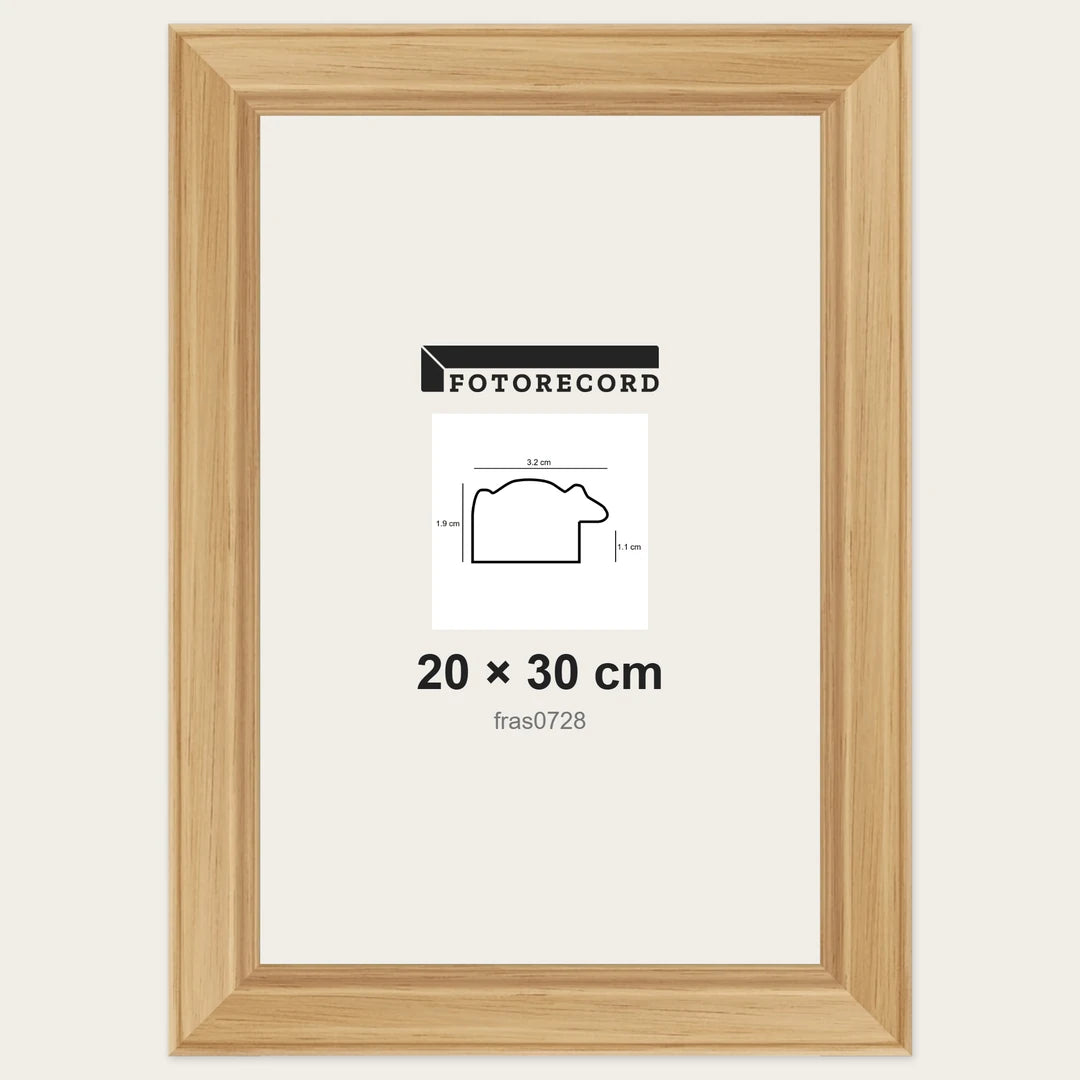 Cornici grezze fai-da-te 20x30 cm — Profilo sagomato 32x19 mm