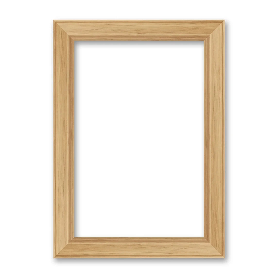 La cornice grezza 20×30 cm su fondo bianco