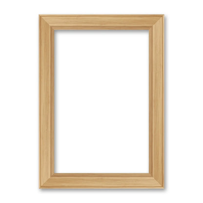 La cornice grezza 20×30 cm su fondo bianco