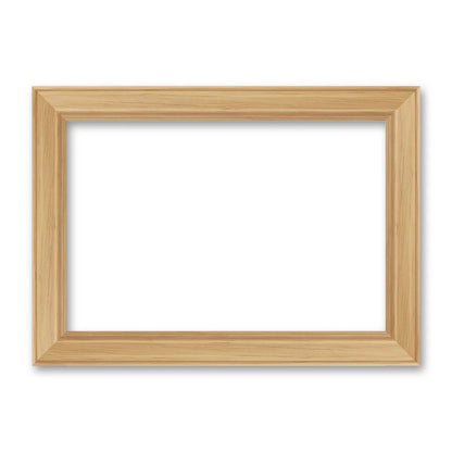 La cornice grezza 20×30 cm di traverso su fondo bianco