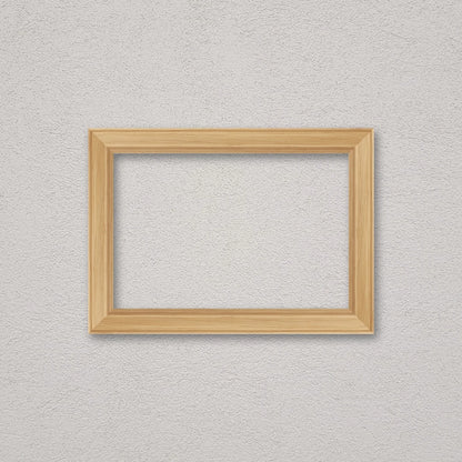 La cornice grezza 20×30 cm a parete di traverso: la cornice pronta per la tua immagine