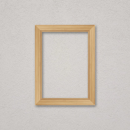 La cornice grezza 21×30 cm a parete: la cornice pronta per la tua immagine
