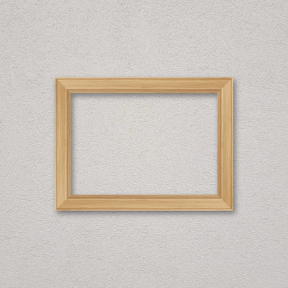 La cornice grezza 21×30 cm a parete di traverso: la cornice pronta per la tua immagine