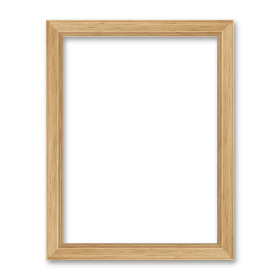 La cornice grezza 30×40 cm su fondo bianco