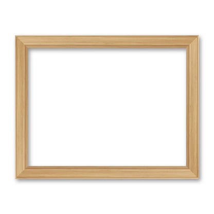 La cornice grezza 30×40 cm di traverso su fondo bianco