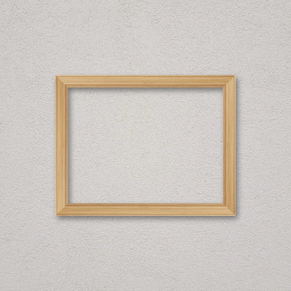 La cornice grezza 30×40 cm a parete di traverso: la cornice pronta per la tua immagine