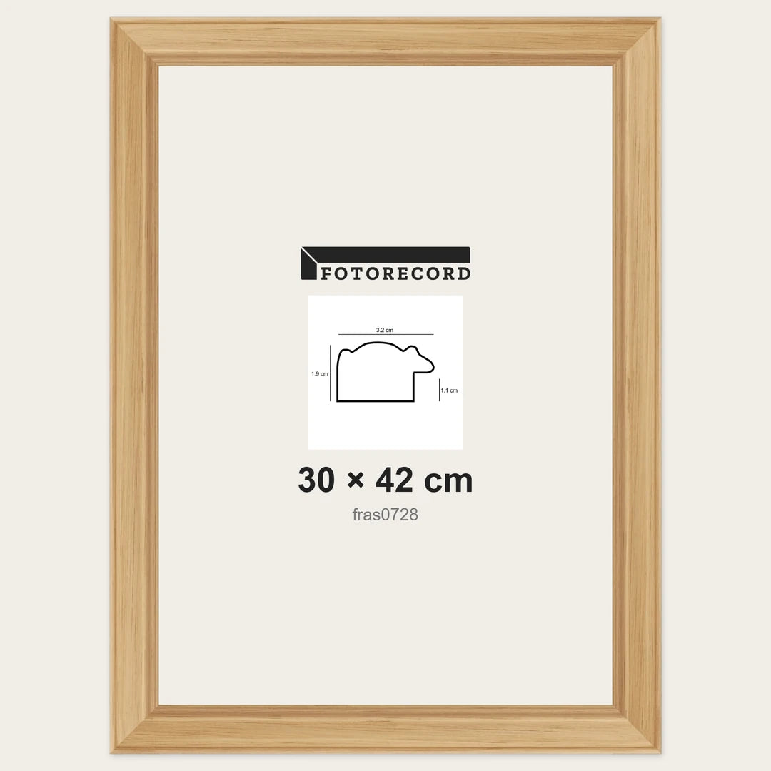 Cornici grezze fai-da-te 30x42 cm — Profilo sagomato 32x19 mm