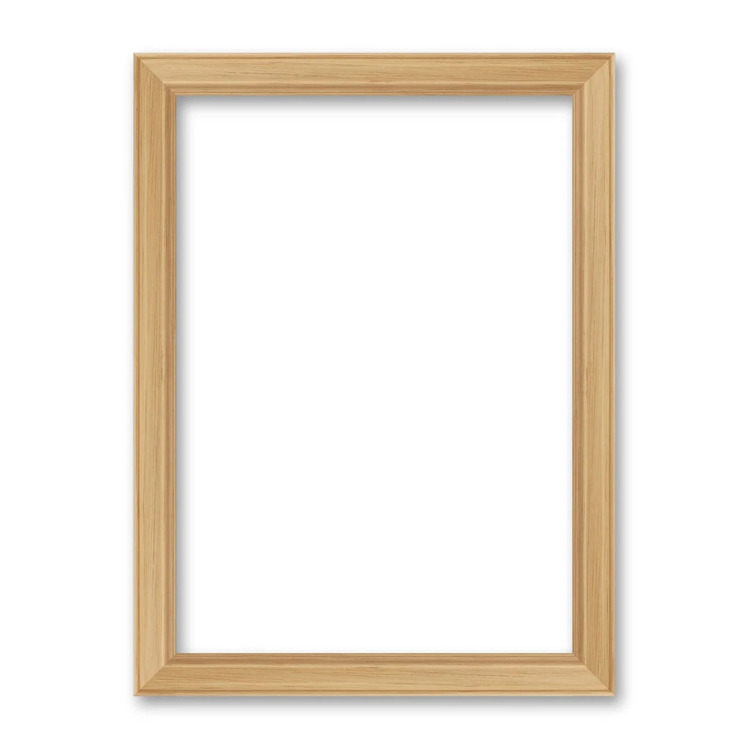La cornice grezza 30×42 cm su fondo bianco