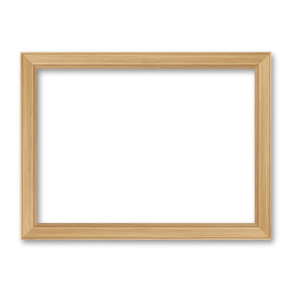 La cornice grezza 30×42 cm di traverso su fondo bianco