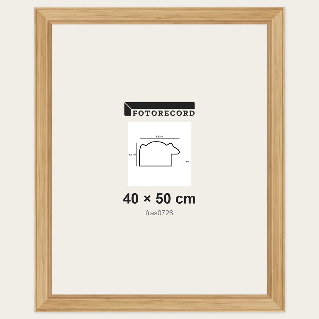 Cornici grezze fai-da-te 40x50 cm — Profilo sagomato 32x19 mm