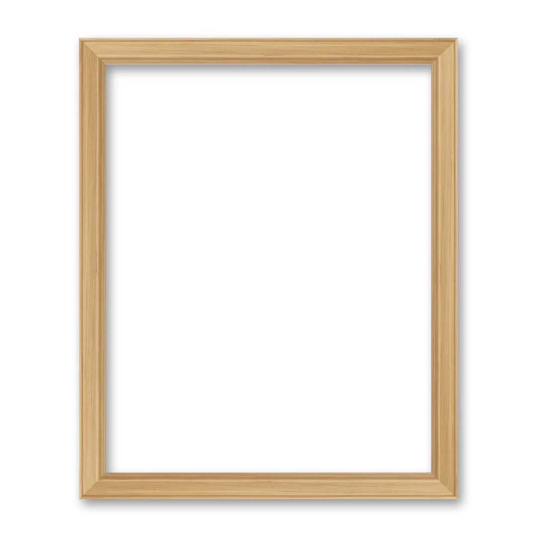 La cornice grezza 40×50 cm su fondo bianco