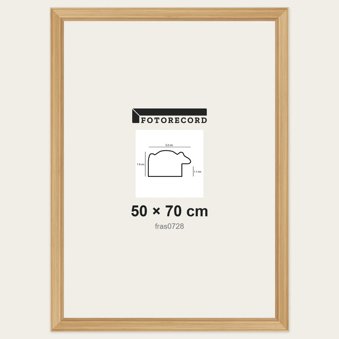 Cornici grezze fai-da-te 50x70 cm — Profilo sagomato 32x19 mm