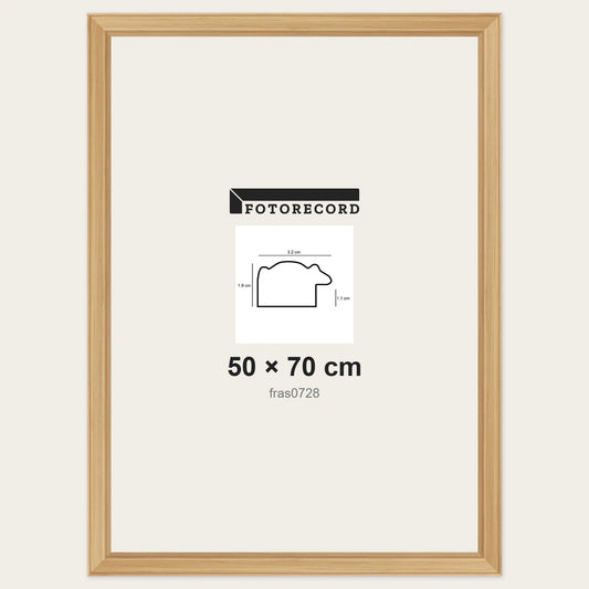Cornici grezze fai-da-te 50x70 cm — Profilo sagomato 32x19 mm