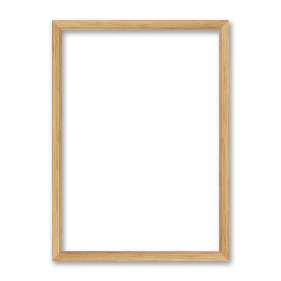 La cornice grezza 50×70 cm su fondo bianco