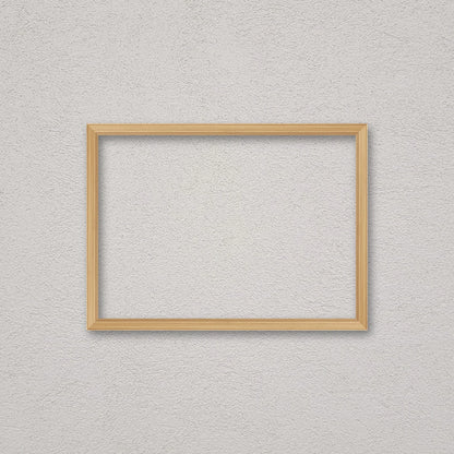 La cornice grezza 50×70 cm a parete di traverso: la cornice pronta per la tua immagine