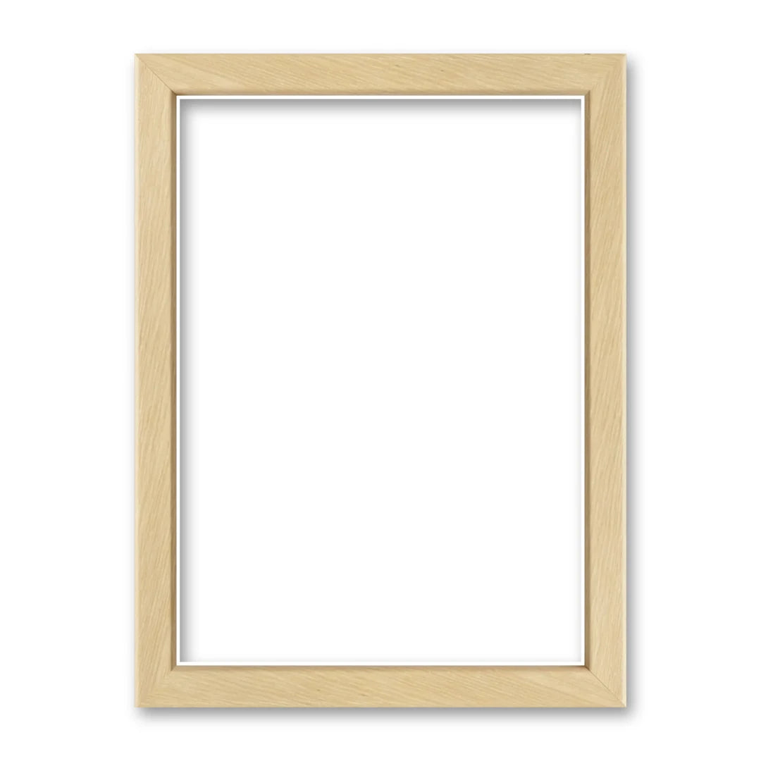 La cornice grezza 13×18 cm su fondo bianco