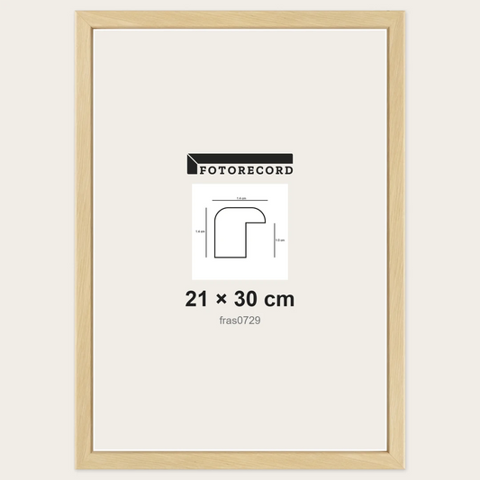 Cornici grezze fai-da-te 21x30 cm — Profilo sagomato 14x14 mm