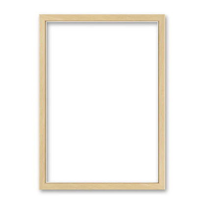 La cornice grezza 21×30 cm su fondo bianco