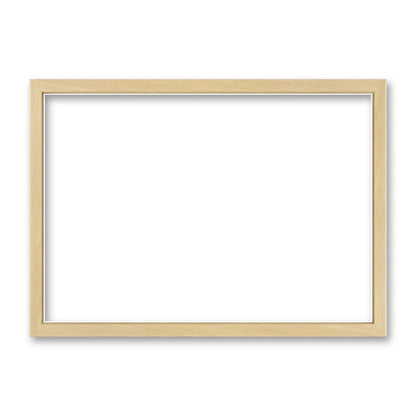La cornice grezza 21×30 cm di traverso su fondo bianco