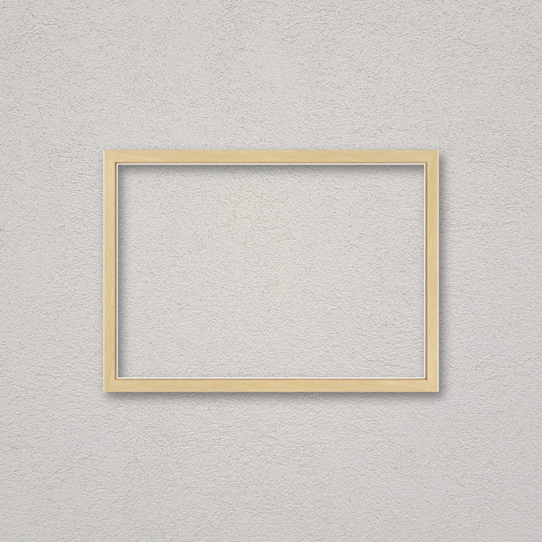 La cornice grezza 21×30 cm a parete di traverso: la cornice pronta per la tua immagine