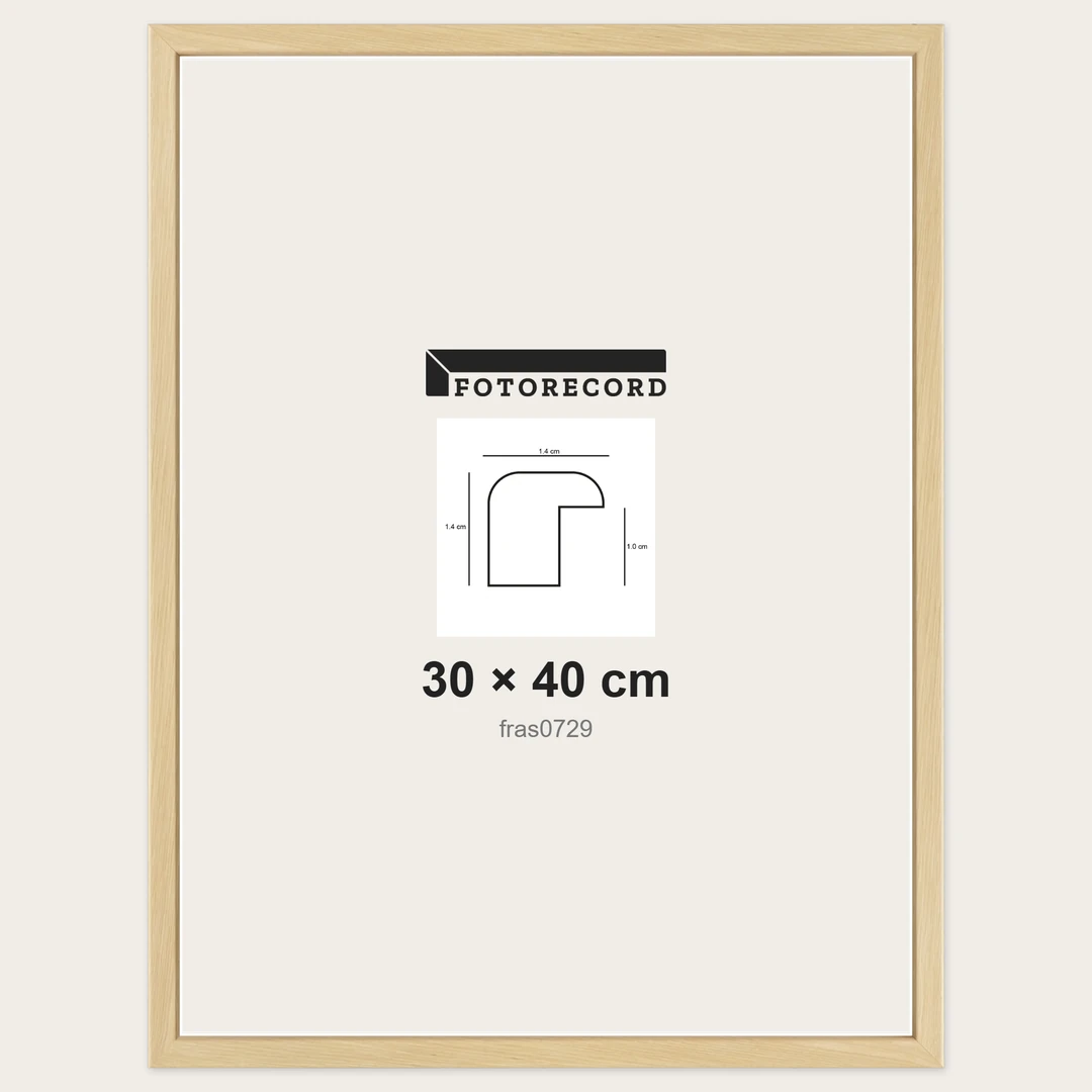 Cornici grezze fai-da-te 30x40 cm — Profilo sagomato 14x14 mm