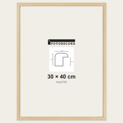 Cornici grezze fai-da-te 30x40 cm — Profilo sagomato 14x14 mm