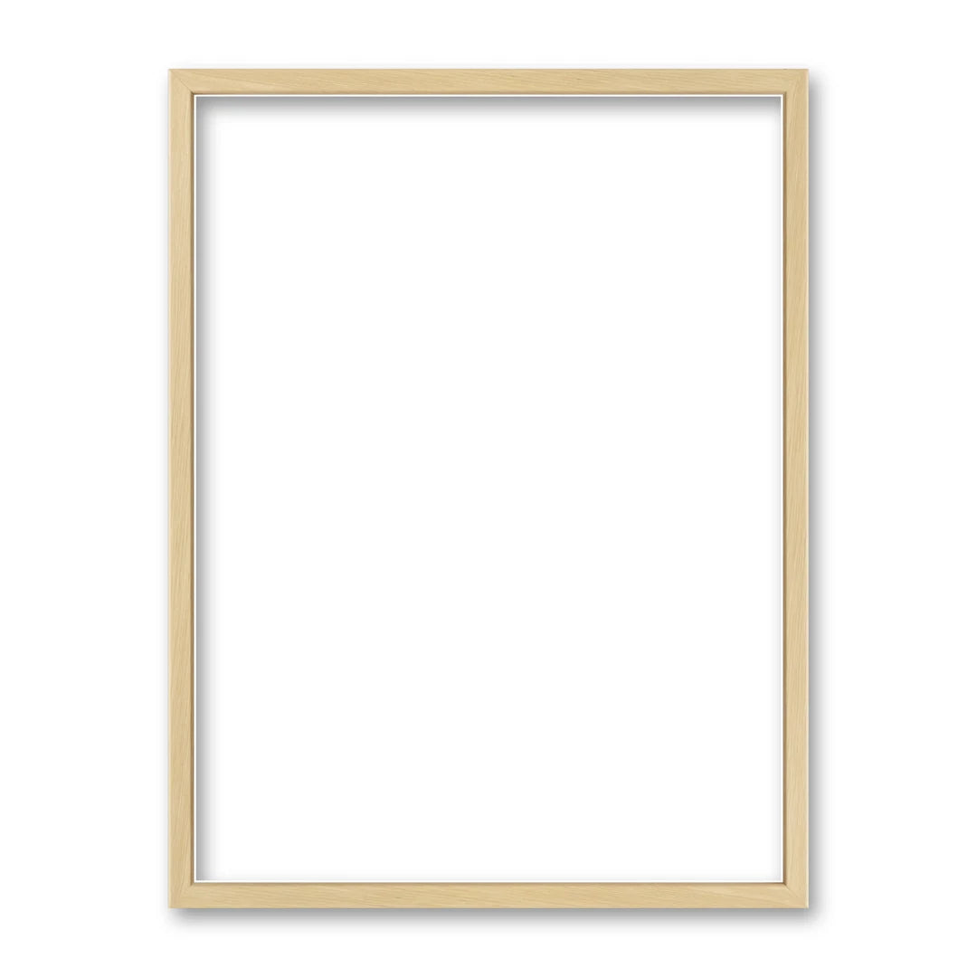La cornice grezza 30×40 cm su fondo bianco