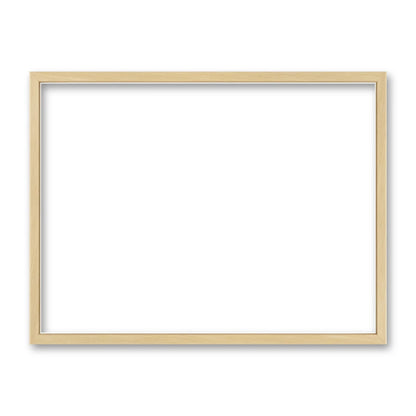 La cornice grezza 30×40 cm di traverso su fondo bianco