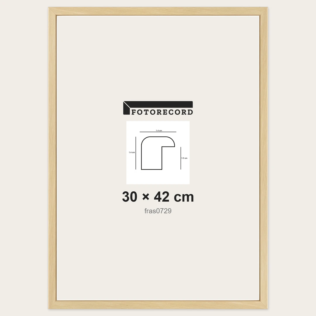 Cornici grezze fai-da-te 30x42 cm — Profilo sagomato 14x14 mm