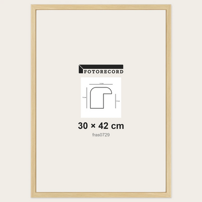 Cornici grezze fai-da-te 30x42 cm — Profilo sagomato 14x14 mm