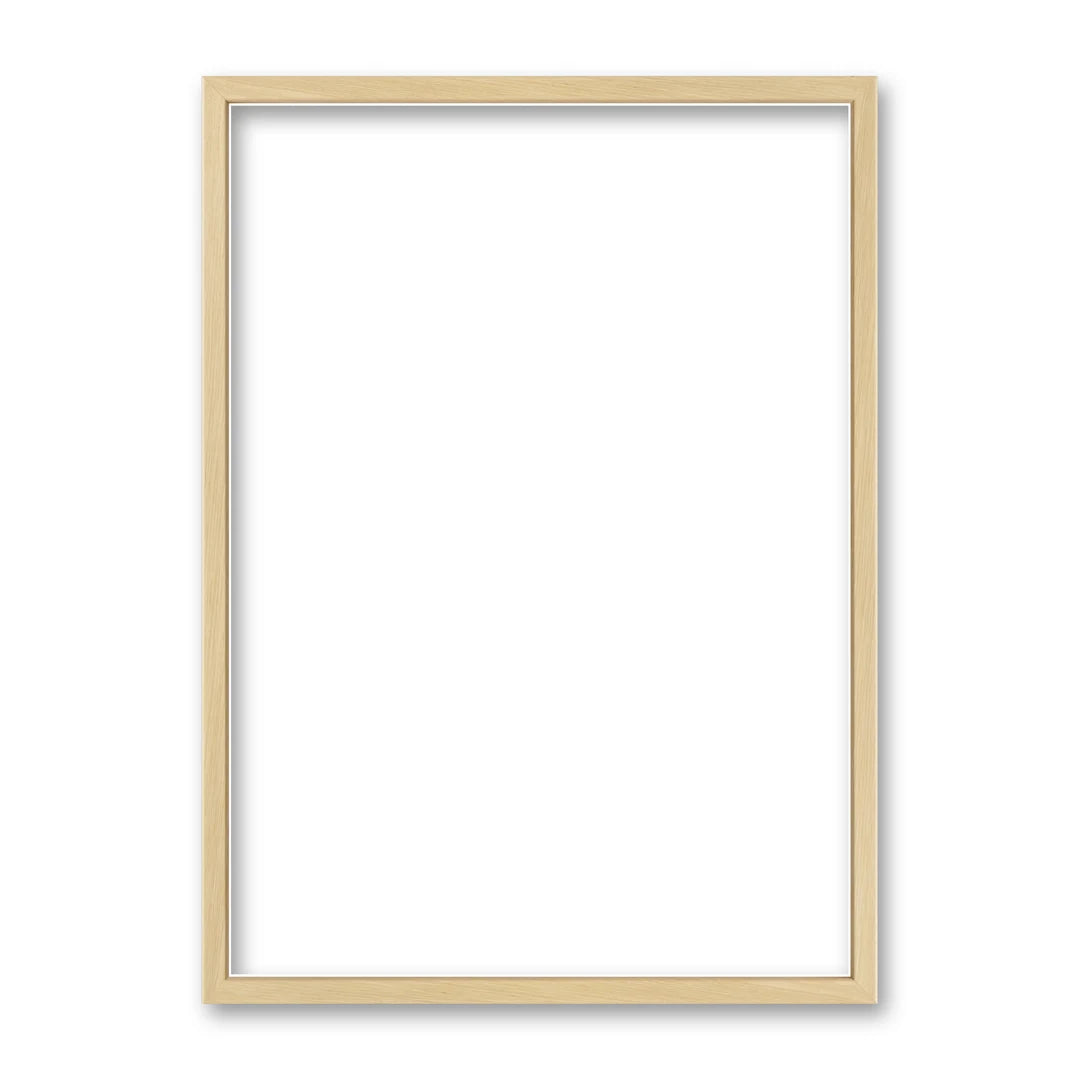 La cornice grezza 30×42 cm su fondo bianco