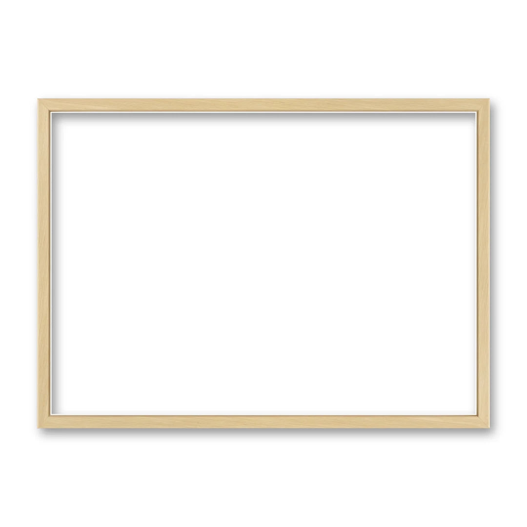 La cornice grezza 30×42 cm di traverso su fondo bianco