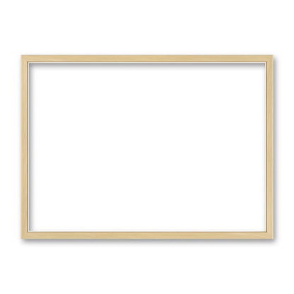 La cornice grezza 30×42 cm di traverso su fondo bianco