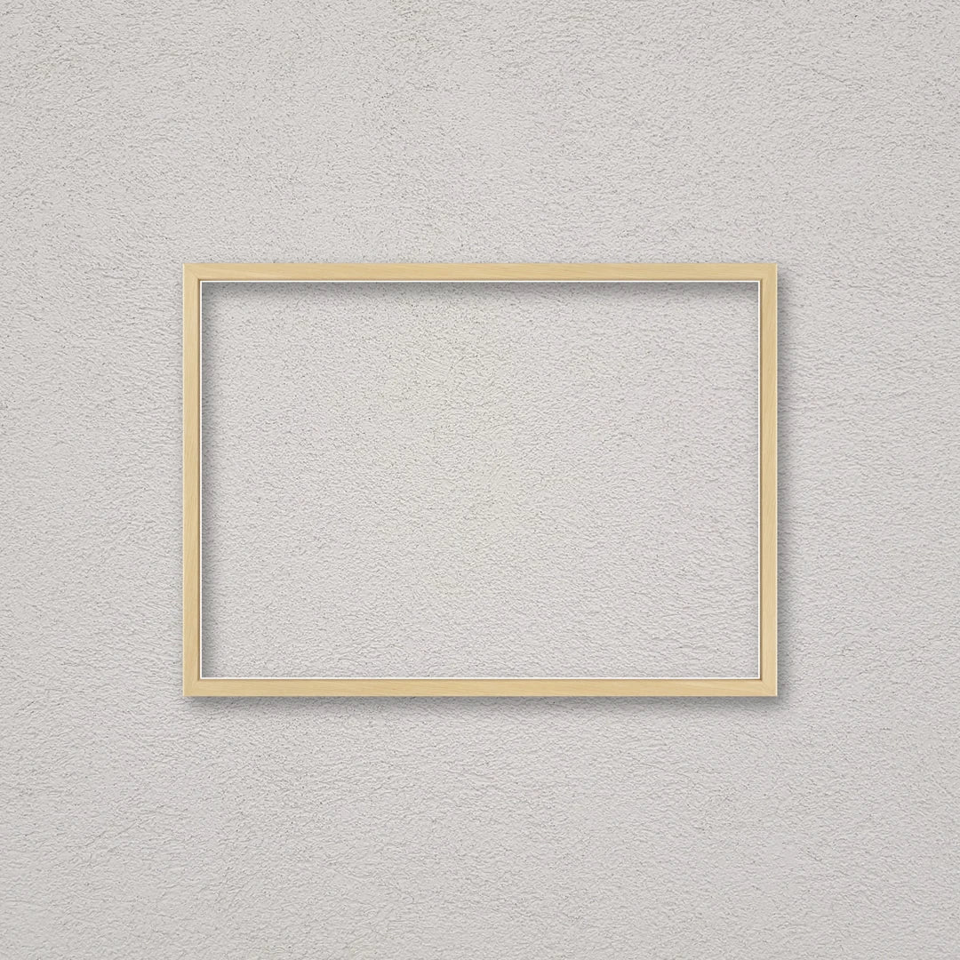 La cornice grezza 30×42 cm a parete di traverso: la cornice pronta per la tua immagine