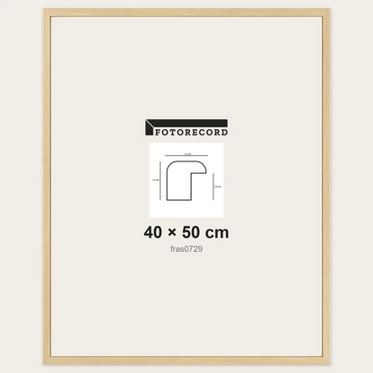 Cornici grezze fai-da-te 40x50 cm — Profilo sagomato 14x14 mm