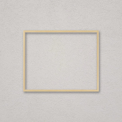 La cornice grezza 40×50 cm a parete di traverso: la cornice pronta per la tua immagine