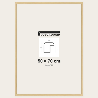 Cornici grezze fai-da-te 50x70 cm — Profilo sagomato 14x14 mm