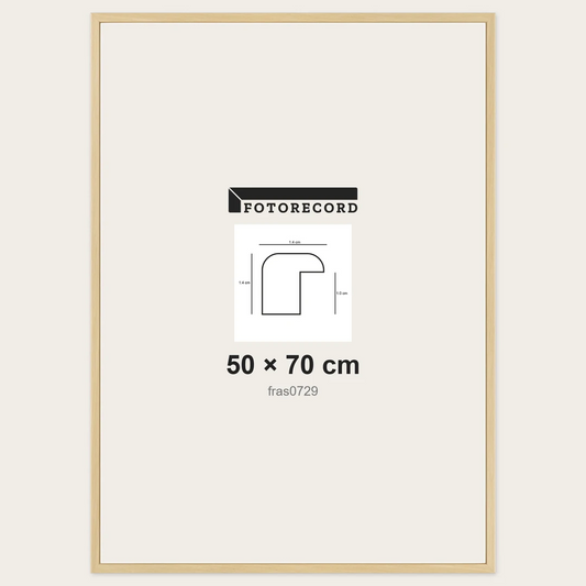 Cornici grezze fai-da-te 50x70 cm — Profilo sagomato 14x14 mm