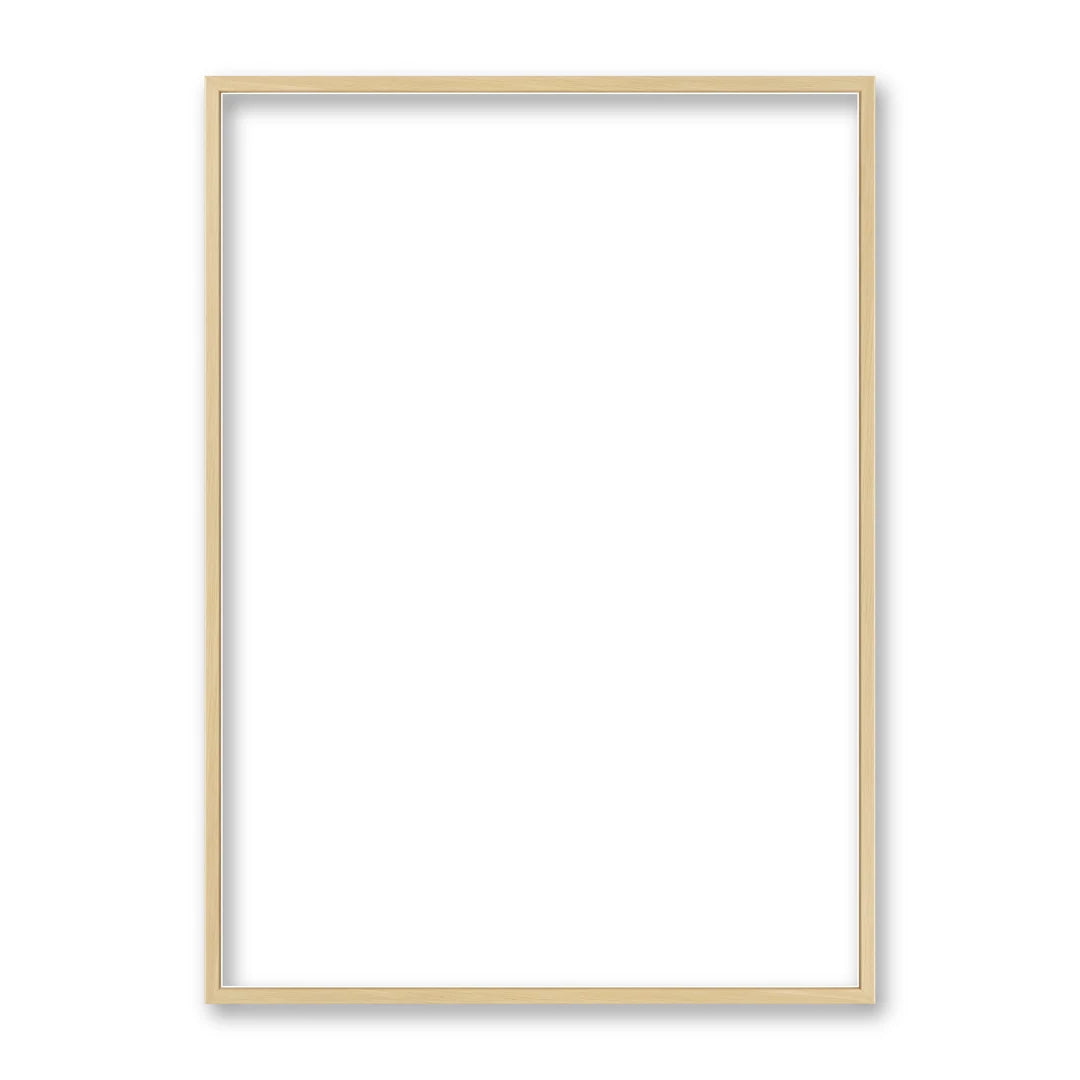 La cornice grezza 50×70 cm su fondo bianco