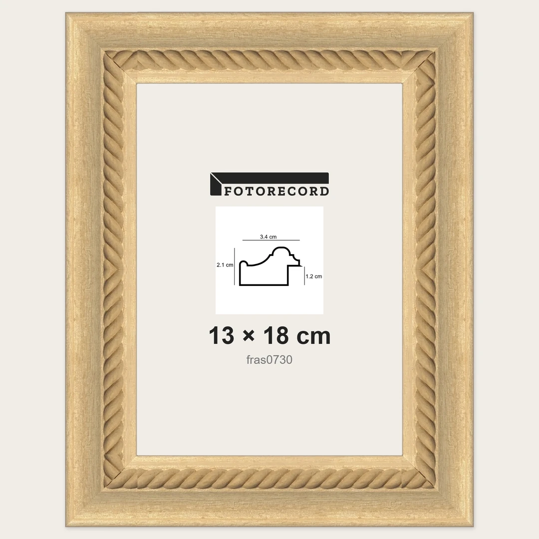 Cornici grezze fai-da-te 13x18 cm — Profilo pastellato 34x21 mm