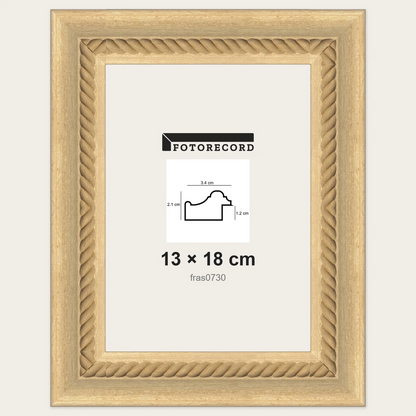 Cornici grezze fai-da-te 13x18 cm — Profilo pastellato 34x21 mm