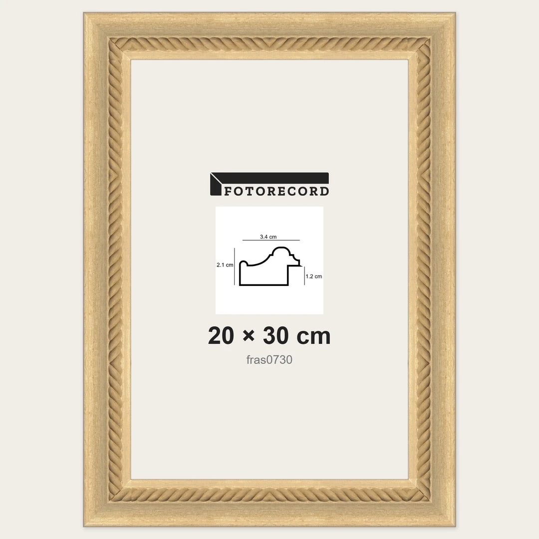 Cornici grezze fai-da-te 20x30 cm — Profilo pastellato 34x21 mm