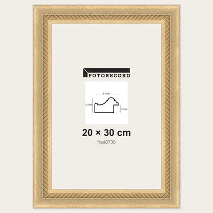 Cornici grezze fai-da-te 20x30 cm — Profilo pastellato 34x21 mm