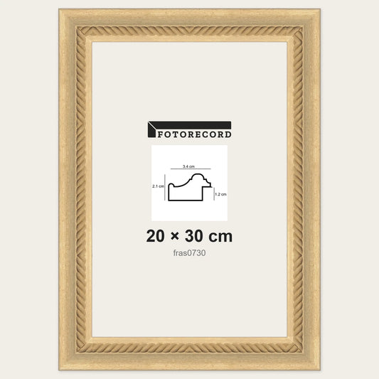 Cornici grezze fai-da-te 20x30 cm — Profilo pastellato 34x21 mm