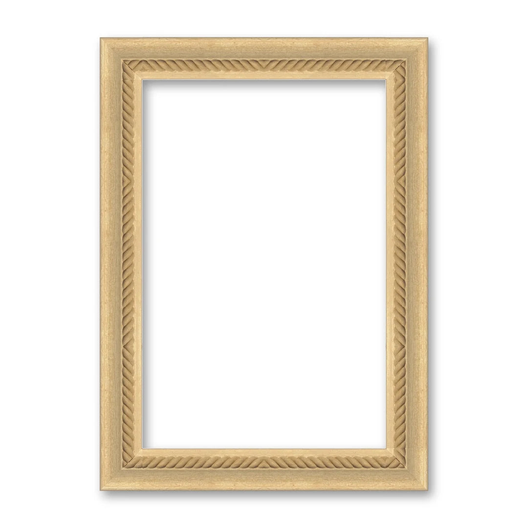 La cornice grezza 20×30 cm su fondo bianco