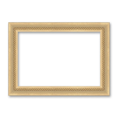 La cornice grezza 20×30 cm di traverso su fondo bianco
