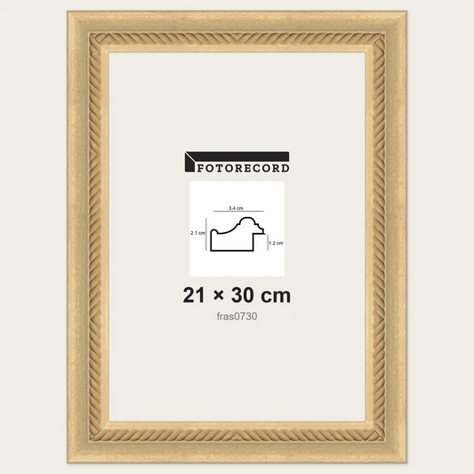 Cornici grezze fai-da-te 21x30 cm — Profilo pastellato 34x21 mm