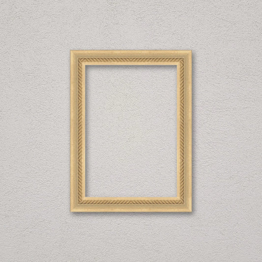 La cornice grezza 21×30 cm a parete: la cornice pronta per la tua immagine