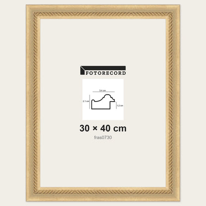 Cornici grezze fai-da-te 30x40 cm — Profilo pastellato 34x21 mm